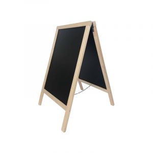 Chevalet stop trottoir avec cadre bois couleur pin naturel dimensions 90 x 55 cm - Pin naturel