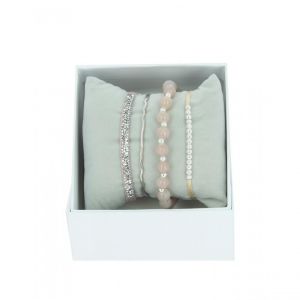 Image de Bracelet Femme Les Interchangeables - Strass Box Jonc Fil