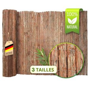 Image de Canisse en &eacute;corce,Brise-vue naturel,Longueur: 3 m&egrave;tres,En 3 hauteurs, 150 x 300 cm