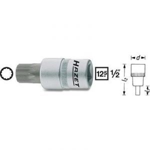 Hazet 990-16 - Douille m&acirc;le 16 mm pour vis &agrave; denture multiple XZN