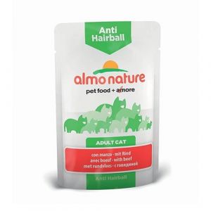 Almo Nature Nature Chat Fonctionnel Anti-Hairball B&oelig;uf, 30 x 70 g