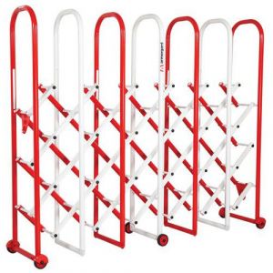 Armorgard Barrière de foule extensible InstaGate 2380x542x1884 mm rouge et blanc IG6