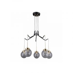 Italux Suspension industrielle et r&eacute;tro Domenico en acier