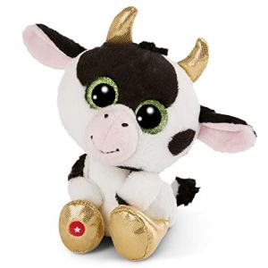 Image de Nici L’Originale – Moolon la Vache de Glubschis 15cm – Animal Grands Yeux Scintillants – Jouets Doux pour Les Amateurs de Peluches – Doudou Moelleux – Cadeaux Enfants, 47664, Blanc, 15 cm