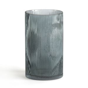 Vase verre rainuré droit H22,5 cm, Afa F é Taille Taille Unique