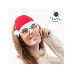 Bigbuy Lunettes avec Bonnet de Père Noël Christmas Planet