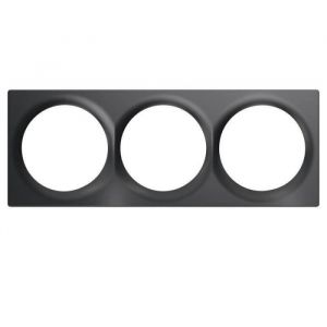 Fibaro Plaque de finition triple anthracite Walli - FG-Wx-PP-0004-8