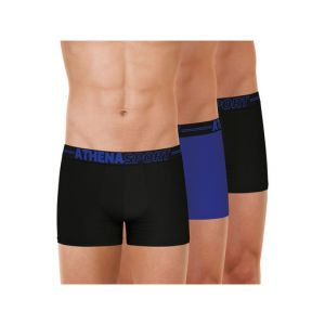 Athena Lot de 3 boxers Eco Sport - Couleur 2XL, L, M, S, XL - Taille Bleu