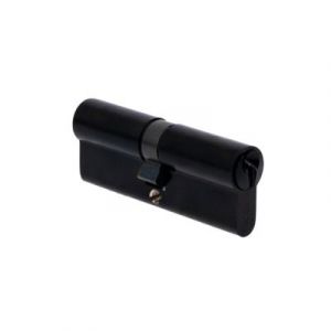 Vachette V5 - Cylindre de Serrure 40x40 mm Noir, 5 Goupilles, Cylindre de s&ucirc;ret&eacute; - Porte d&rsquo;entr&eacute;e, Portes ext&eacute;rieures, Porte de service, Portes int&eacute;rieures, 3 Cl&eacute;s