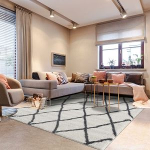 Unamourdetapis Tapis style Berb&egrave;re 240x320 cm Rectangulaire SG EXTRA EXTRA DOUX Cr&egrave;me Salle &agrave; manger adapt&eacute; au chauffage par le sol