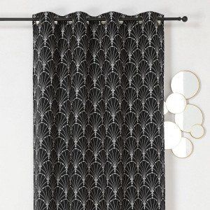 Rideau tamisant (140 x 260 cm) Charleston Argent