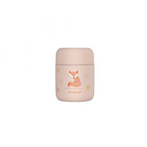 Miniland Baby Food Thermy Mini Candy. Thermos papillero de 280 ml, avec double couche d’acier qui maintient la température des aliments pendant des heures.