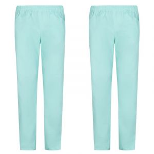Misemiya - Pack 2 Pcs - Pantalon SANITAIRE Unisex - Uniformes MEDICALES Uniformes SANITAIRES Pantalon DE Travail - Réf 8312 * 2 pcs - Small, Turquoise