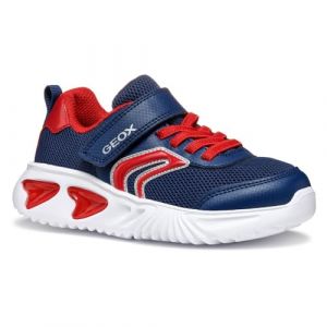 Geox J Assister Boy C Basket, Navy/Red, 30 EU