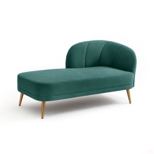 Image de Méridienne velours, droite ou gauc, Leone Vert Taille Méridienne droite;Méridienne gauc