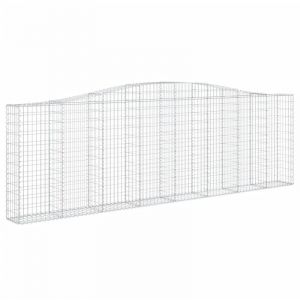 VidaXL Paniers à gabions arqués 5 pcs 400x30x120/140 cm Fer galvanisé