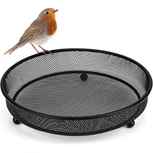 Image de WILDLIFE FRIEND I Mangeoire pour oiseaux &Oslash; 18 cm, m&eacute;tal I mangeoire au sol, distributeur de nourriture pour le sol, distributeur de