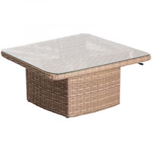 Image de Hesperide Table de jardin relevable en r&eacute;sine tress&eacute; Moorea