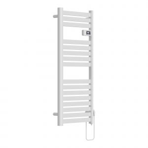 S&egrave;che-serviettes &eacute;lectrique avec radiateur 120 x 50 cm 500 watts blanc Helloshop26 03_0010754