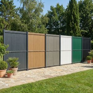 GMP Kit Occultation &ndash; Lamelles Pvc Pour Panneau Rigide - Maille 55 Mm &ndash; L250 Cm X H153 Cm - Vert