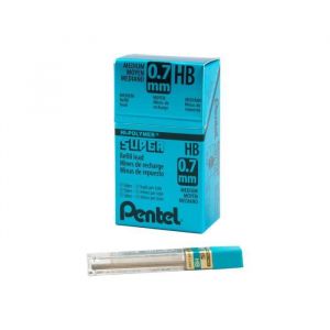 Pentel Super Hi-Polymer Mine de crayon HB 0.7 mm pack de 12 pour 120 A3 EnerGize Fiesta Graphgear 1000 Sharplet-2