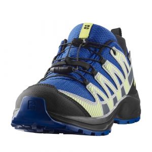 Salomon Chaussures XA Pro V8 Waterproof bleu cobalt vert enfant - 36