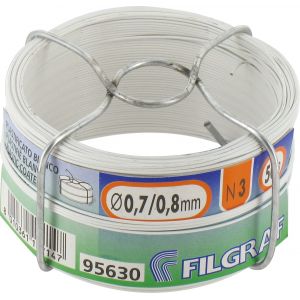 Image de Bobinot plastique Diam&egrave;tre 0,8 mm Blanc