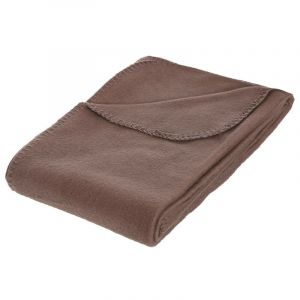 Atmosphera Plaid polaire 125X150 L, 150 x l, 125 cm Beige