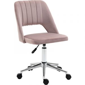 Image de Chaise de bureau design conte 49x54x91cm Rose