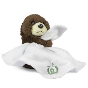 Living Nature Peluche doudou b&eacute;b&eacute; loutre avec mouchoir