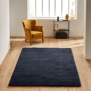 Image de Tapis shaggy, Sany Bleu Nuit Taille 120x170 cm;160x230 cm;200x290 cm