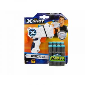 Zuru Pistolet X-Shot - Micro (+ 8 Fléchettes)