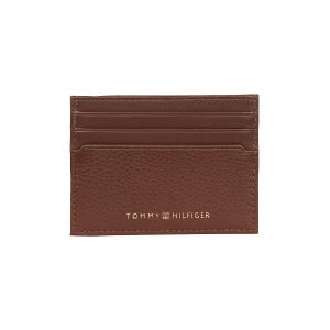 Tommy Hilfiger Porte-cartes en cuir grainé Marron - Couleur Marron - Taille Taille unique