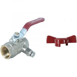 Garis Vanne à purge poignée + papillon femelle femelle 15/21 V03FF15M