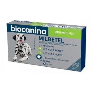 Biocanina Milbetel 12,5 mg/125 mg comprimés pelliculés pour chiens