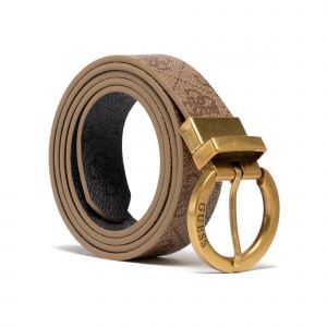 Guess Ceinture r&eacute;versible avec imprim&eacute; de la marque Gris - Taille XS