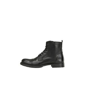 Image de Jack & Jones Jfwrussel Leather Anthracite 19, Bottes Motardes Homme, Gris, 45 EU