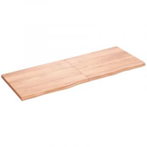 VidaXL Dessus de table marron clair 160x60x4 cm bois chêne traité