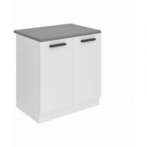 Belini - Meuble Cuisine Bas avec Plan de Travail sdz i Meubles de Cuisine - Taille: 51,6 x 80 x 85 cm i Meuble sous Evier - 2 Portes i Couleur :