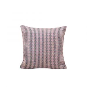 Housse de coussin en laine rose 40x40 cm