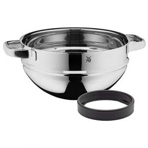 WMF Compact Cuisine Bol mélangeur 24 cm Bain d'eau Acier inoxydable Cromargan poli Passe au lave-vaisselle 792246380