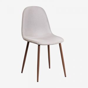 Pack 2 Chaises De Salle À Manger Glamm Bois Foncé Brun Moka