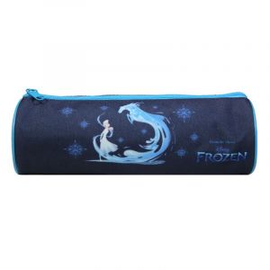 Bagtrotter trousse scolaire ronde la reine des neiges frozen bleue cheval