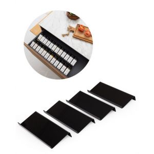 Organess Spice Rack Drawer - 4 Layer - For 28 Spice Jars - Acrylic - Spice Organiser - Kitchen Drawer Organiser