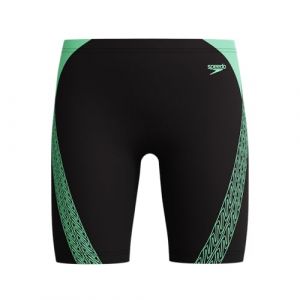 Speedo Hyperboom Splice Brouilleur de Natation pour Garçon, Alfalfa Green, 11-12 années