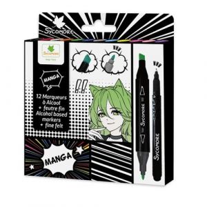 Sycomore Manga - Marqueurs a alcool + feutre fin