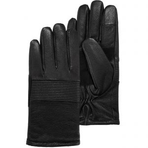 Isotoner Gants cuir de chèvre pleine fleur - doublés micro-fourrure