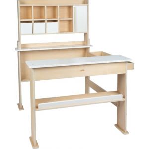Legler Boutique marchande en Bois, Boutique Classique avec 3 tiroirs et Une Porte coulissante, Jouet de rôle créatif pour Enfants à partir de 3 Ans, 12683