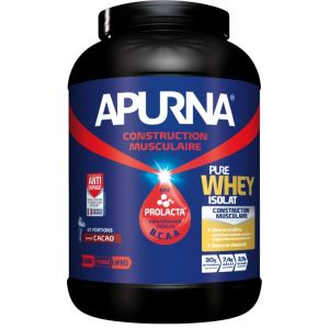 Apurna Poudre hyperprotéinée Pure Whey Isolat Cacao XL Pot 2200 g