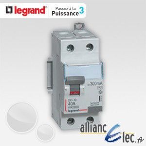 Image de Legrand Interrupteur différentiel 25A ID DX3 type AC 2P 30mA